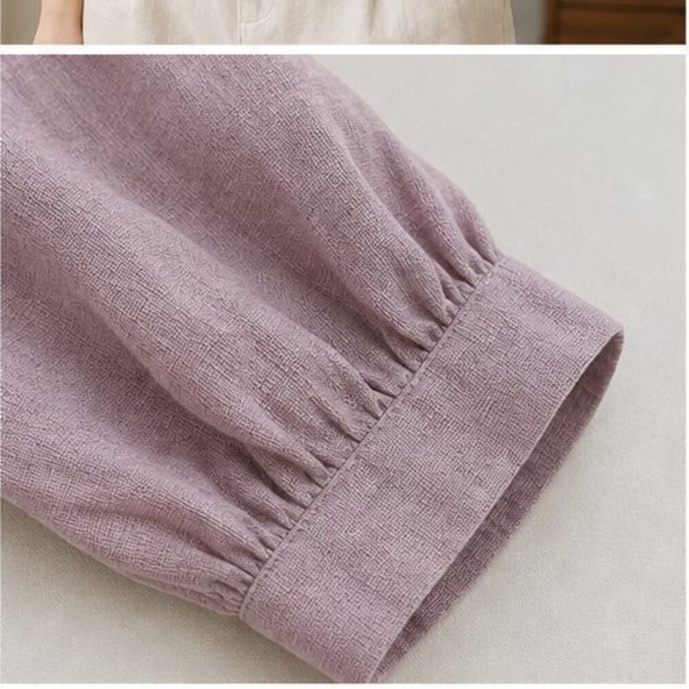 Mauve Ruffle Blouse - Picture 5 of 6
